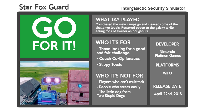 Illustration for article titled Star Fox Guard: The TAY Review